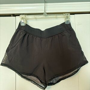 Lululemon Athletica Black Mesh Accent Shorts
